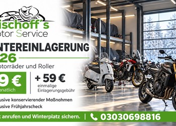 Dein Bike macht Winterpause. Wir kümmern uns um den Rest.