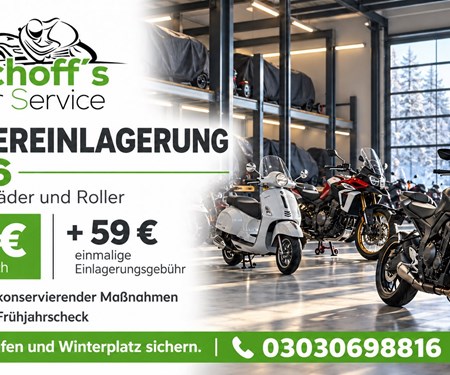 Dein Bike macht Winterpause. Wir kümmern uns um den Rest.