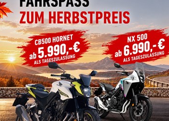 Honda Semmler - Herbst Aktion CB500 Hornet + NX 500