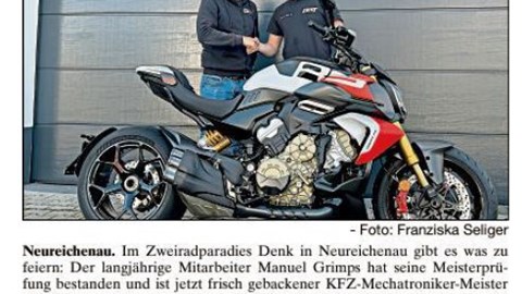 Meisterleistung im Zweiradparadies 