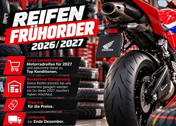 Honda Semmler - Reifenfrühorder Aktion 2026 / 2027