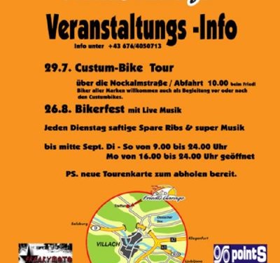 Custom Bike Ausfahrt beim Friedel in Treffen