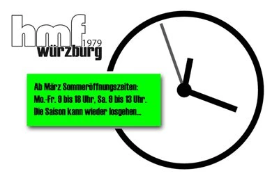 Neue Öffnungszeiten ab 01. März Bild 1: Neue Öffnungszeiten ab 01. März