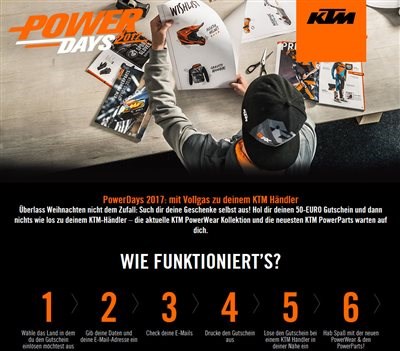 KTM PowerDays - 50 € geschenkt!