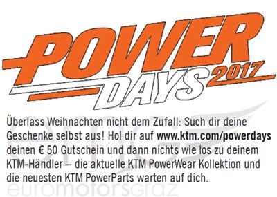 KTM Powerdays - 50€ Gutschein
