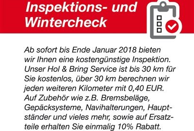 Honda Semmler - Winter - Inspektion
