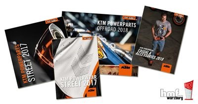 KTM Powerparts und Powerwear Kataloge