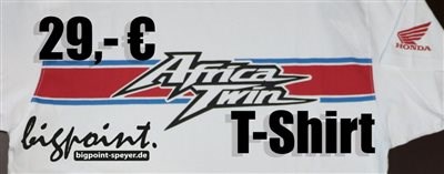 Africa Twin und Bigpoint T-Shirts jetzt verfügbar !