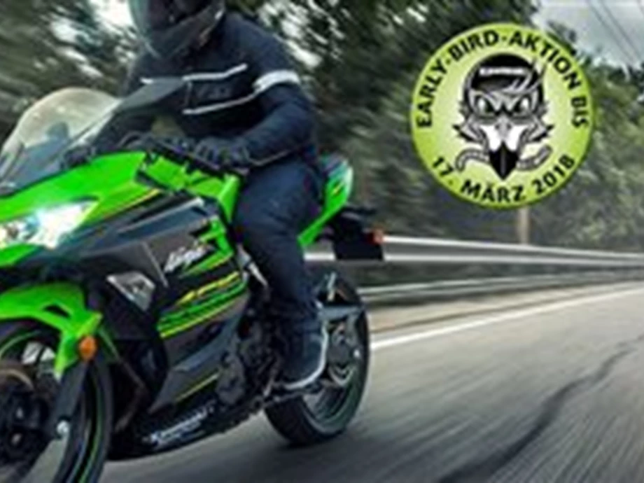 Early-Bird-Aktion von Kawasaki - nur noch bis 17. März 2018 JETZT ! Bild 1: Early-Bird-Aktion von Kawasaki - nur noch bis 17. März 2018 JETZT !