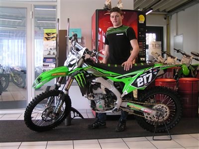 Übergabe einer Kawasaki KX 250 F!