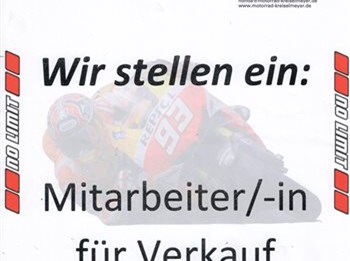 Motorrad Verkäufer/-in gesucht 