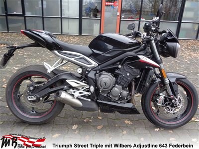 Triumph Street Triple R / RS: Wilbers Fahrwerksoptimierung erhältlich