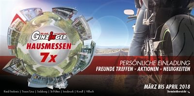 Einladung zu den Hausmessen bei Zweirad Ginzinger  Einladung zu den Hausmessen bei Zweirad Ginzinger