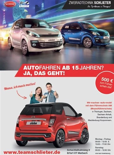 Autofahren mit Mopedschein ab 15  beim Team Schlieter ! Bild 9: Autofahren mit Mopedschein ab 15  beim Team Schlieter !
