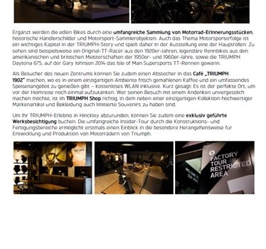 England Tour mit Besuch des Triumph Museum in Hinckley - Bild 8