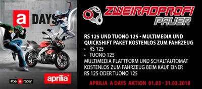 APRILIA A-DAYS AKTION BEIM ZWEIRADPROFI - Bild 3