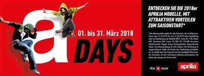 APRILIA DAYS 01 - 31 März 2018