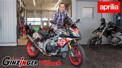 Aprilia Tuono V4 Soundcheck in Villach zur Hausmesse Villach