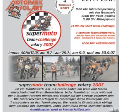 3 Std. Supermoto Team Challenge in Volary  (CZ)