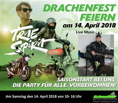 Drachenfest am Samstag 14. April 2018 von 10 – 16 Uhr.