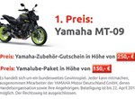 Gewinne eine MT09 von Yamaha