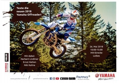 Yamaha Offroad Testtag Samstag 26.Mai in Loibes