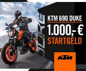 KTM 690 Duke Startgeld Erlebe das weltweit stärkste in Serie gebaute 1-Zylinder-Motorrad auf dem neusten Stand der Technik.
Jetzt mit 1000€ Startgel ... Weiter >>
