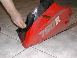 Kawasaki GPX 750 Verkleidung unten Kawasaki GPX 750 Verkleidung unten