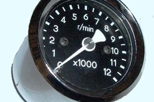 Highway Hawk elektronischer Drehzahlmesser CHROM