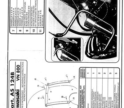 VN 800, Kawasaki, Spezifischer Montagekit f&#252;r Windschilder A36 / A37N - Bild 4