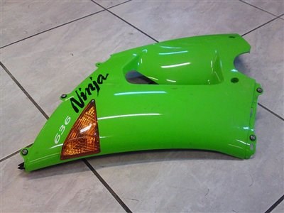 Kawasaki ZX-6R Ninja Verkleidung links vorne inkl. Blinker - Bild 1 Kawasaki ZX-6R Ninja Verkleidung links vorne inkl. Blinker - Bild 1