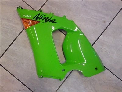 Kawasaki ZX-6R Ninja Verkleidung links vorne inkl. Blinker - Bild 2 Kawasaki ZX-6R Ninja Verkleidung links vorne inkl. Blinker - Bild 2
