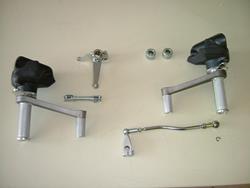 TAROZZI-zurückverlegte Sport-Fußrastenanlage mit TÜV-Gutachten für alle HONDA CB 750 K0, CB 750 K1, CB 750 K2, CB 750 K6