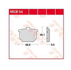 LUCAS-Bremsbeläge MCB54, vorne, für CB 750 Four F2 (`78), CB 750 F (RC04) `80-`81, CB 900 F (SC01) `79-`80, CBX 1000 (CB1, SC03) `78-`80