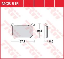 LUCAS-Bremsbeläge MCB515, vorne, für Z 650 F, Z 750 E,L, GPZ 750 (KZ750R), GPZ 1100 B1, B2 LUCAS-Bremsbeläge MCB515, vorne, für Z 650 F, Z 750 E,L, GPZ 750 (KZ750R), GPZ 1100 B1, B2