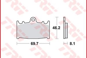 LUCAS-Bremsbeläge MCB602, vorne, für GPZ 900 A4 R `90-`94