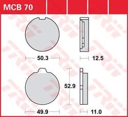 LUCAS-Bremsbeläge MCB70, vorne, für alle GS 750 `77-`79, GS 850 G `79 LUCAS-Bremsbeläge MCB70, vorne, für alle GS 750 `77-`79, GS 850 G `79