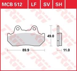 LUCAS-Bremsbeläge MCB512LF, hinten, für CB 750 F (RC04), CB 900 F (SC01, 09), CB 1100 F, CB 1100 R, CBX 1000 (SC06) LUCAS-Bremsbeläge MCB512LF, hinten, für CB 750 F (RC04), CB 900 F (SC01, 09), CB 1100 F, CB 1100 R, CBX 1000 (SC06)