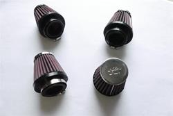 Satz, K&N-Einzelluftfilter (rund mit Chromkappe) für alle HONDA CB 750 Four F2 `78