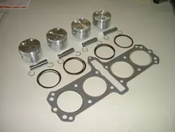 1229ccm BIG BORE-Kolbensatz, 77mm Bohrung, 10.25:1 Verdichtung für GSX 1100 ES, GSX 1100 EF `84-`86 1229ccm BIG BORE-Kolbensatz, 77mm Bohrung, 10.25:1 Verdichtung für GSX 1100 ES, GSX 1100 EF `84-`86