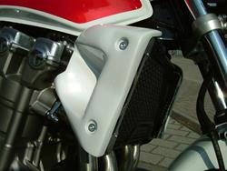 Seitliche Wasser-Kühlerverkleidungen für CB 1300 SC54 (nicht für S-Modell mit Verkldg. geeignet), unlackiert, inkl. Anbauanleitung, Seitliche Wasser-Kühlerverkleidungen für CB 1300 SC54 (nicht für S-Modell mit Verkldg. geeignet), unlackiert, inkl. Anbauanleitung,
