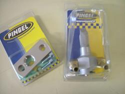 PINGEL-Racing-Benzinhahn, 2 Ausgänge ohne Reserve für alle GSX-R 750, GSX-R 1100 `85-`95 mit 6,3mm-Offset-Anschluss und 44mm-Flansch