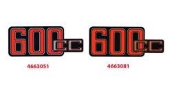 Aufkleber 600cc für BMW R 80 Modelle