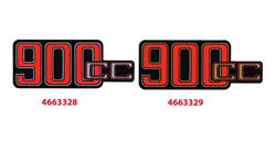 Aufkleber 900cc für BMW R 80 Modelle