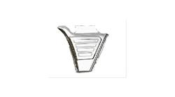 Batterieabdeckung V2A links für BMW R 80 Modelle