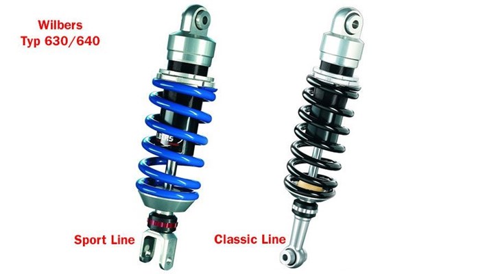 Wilbers Federbein typ 640 R850RT hinten für BMW R1100RT, R1150RT Wilbers Federbein typ 640 R850RT hinten für BMW R1100RT, R1150RT