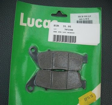 Bremsbeläge Lucas MCB599 Honda Triumph Yamaha - Bild 1
