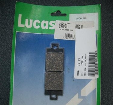 Bremsbel&#228;ge Lucas MCB688 Piaggio / Vespa - Bild 1