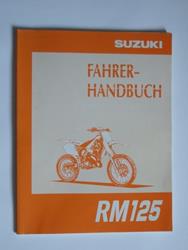 Suzuki-Fahrerhandbuch RM125