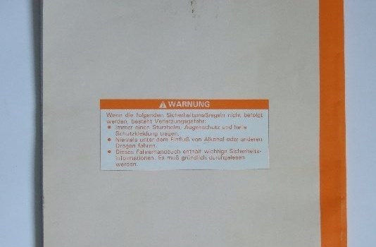 Suzuki-Fahrerhandbuch RM125 - Bild 2